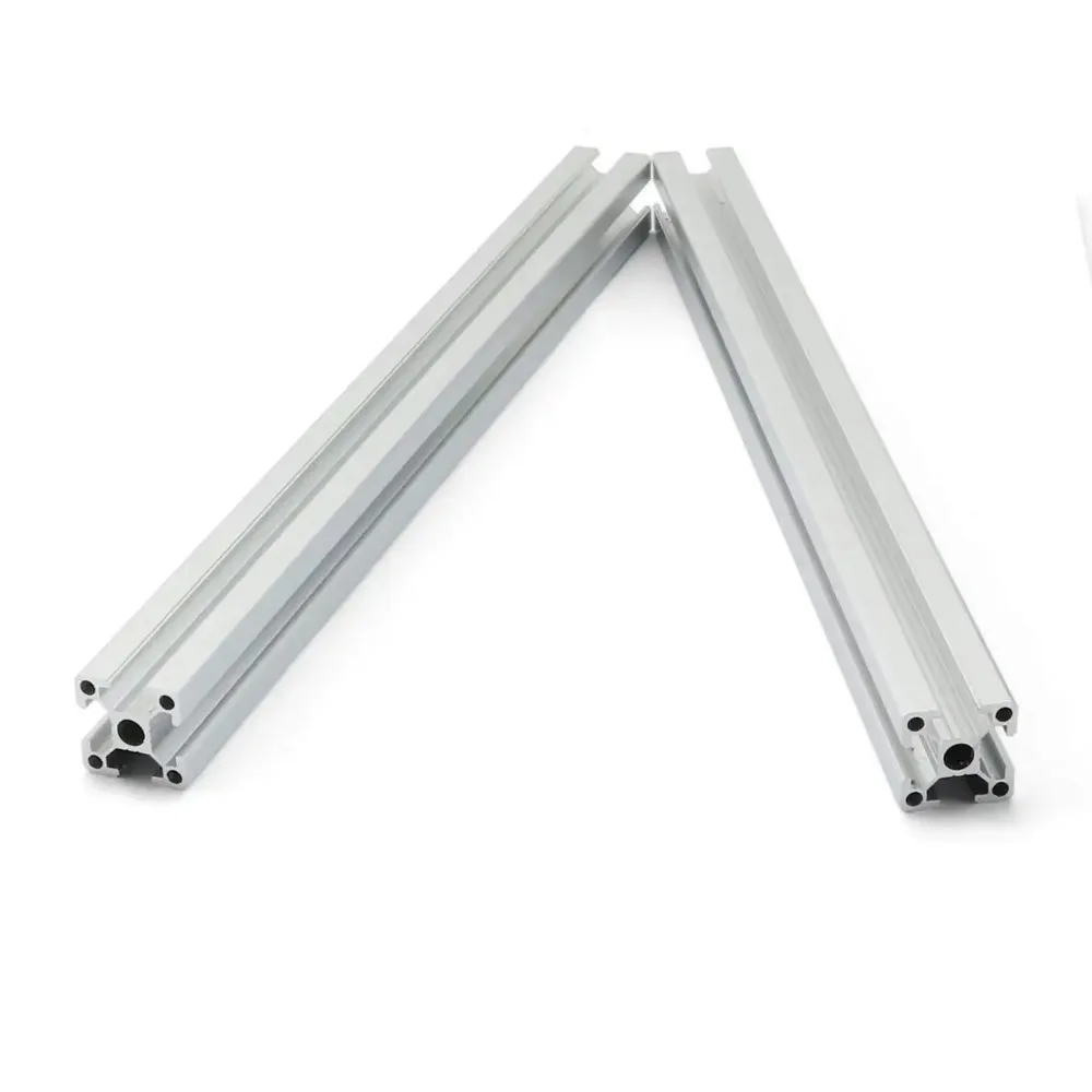2PCS 3D Printer 2020 Aluminum Profile, European Standard Linear Rail 2020 Aluminum Profile Extrusion for DIY Workbench CNC 400mm