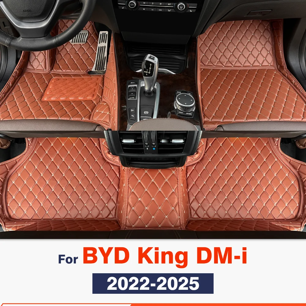 

Для BYD King DM-i 2022 2023 2024 2025 Destroyer 05, автомобильные коврики, изготовленные на заказ автомобильные подушечки для ног, ковер, аксессуары для интерьера
