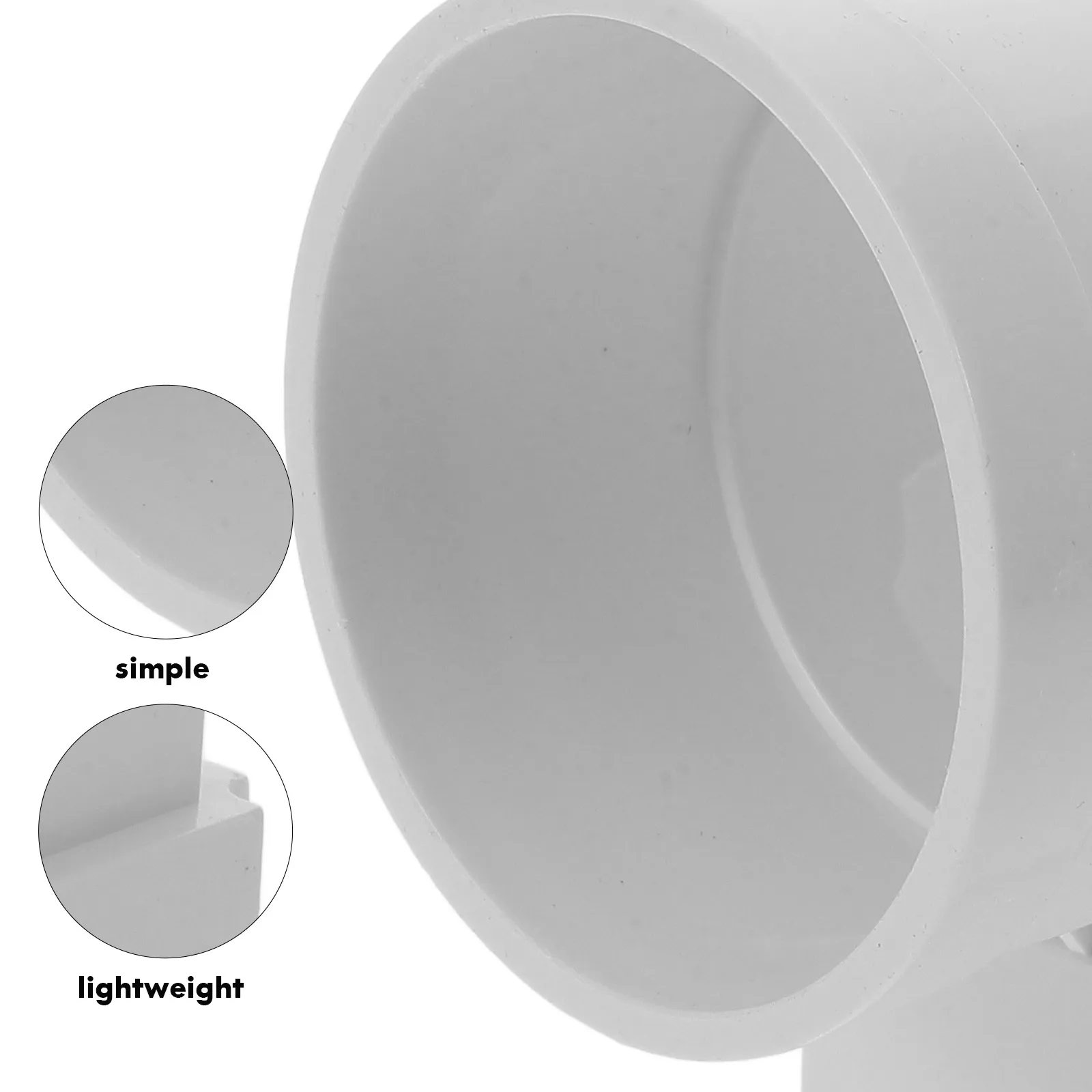 

Square Round Pipe Corner Drainage Connector Roof Gutter System Wide Mouth Plastic Downspout Fitting Rainwater Adapter