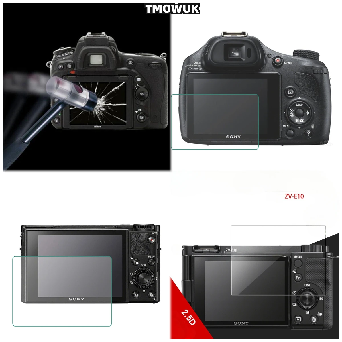 

Impact Resistant Screen Guard For Sony DSC-RX100 VII Mark 7 RX100M7 - Premium Quality