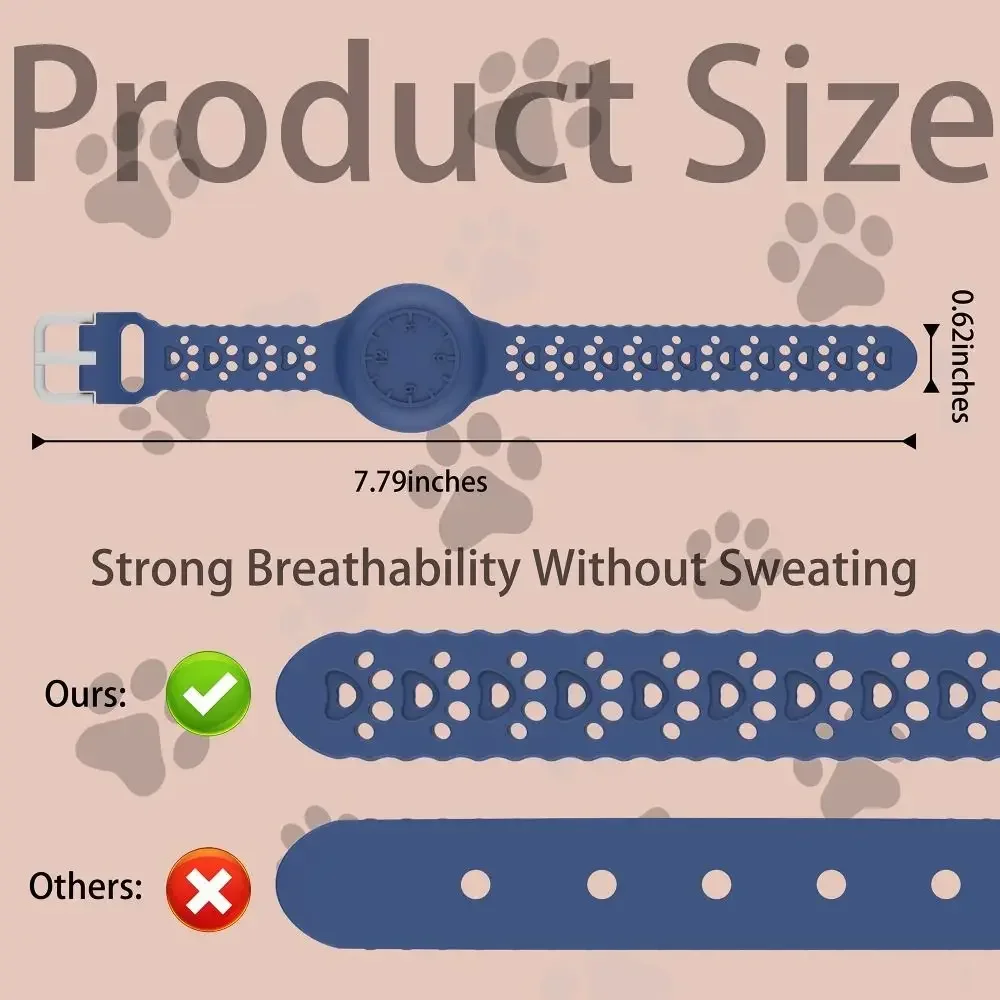 AirTag Bracelet for Kids, Waterproof Cute Cartoon Air tag Holder for Kids with Full Coverage Design Silicone Hidden Wristband