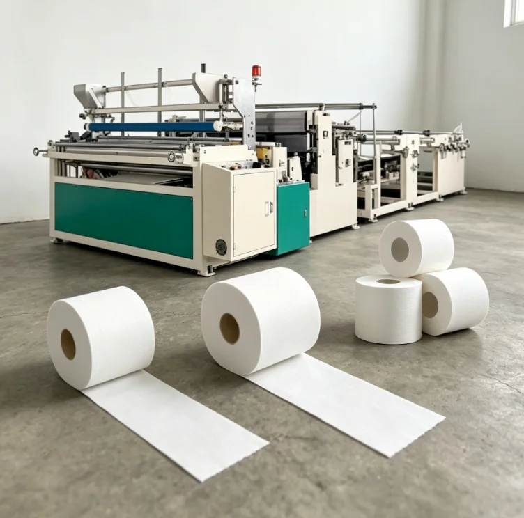 Customized Full Automatic Toilet Paper Roll Making Machines Toilet Paper Machine Price