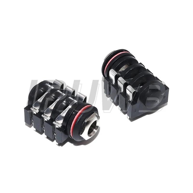 10PCS 1/4 6.35 mm Stereo Audio Socket Jack Connector PCB Solder Right Angle Tip Ring Sleeve TRS