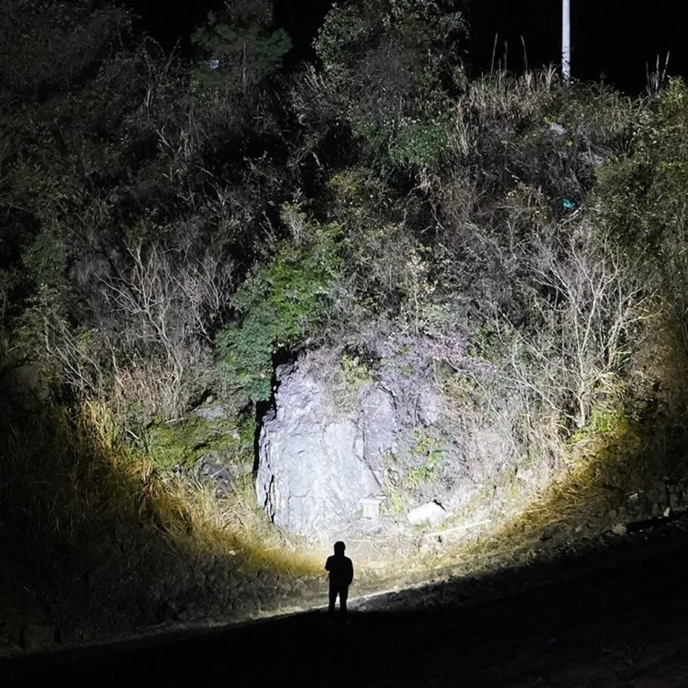 

Сильное освещение Портативный фонарик Подвесной дизайн Телескопический фокус Зарядка через USB Фонарик Перезаряжаемый Водонепроницаемый