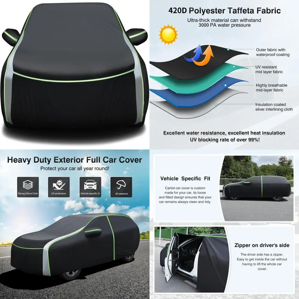 

All-Weather Waterproof Car Cover for Nissan Rogue 2008-2025, 2026, Suitable for Outdoor Protection and Accessories