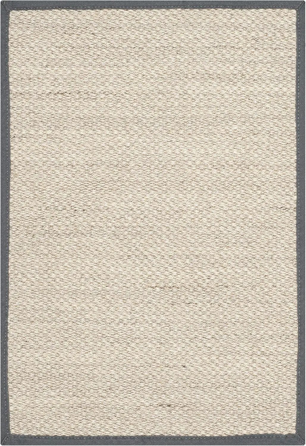 

Natural Fiber Collection Accent Rug - 2' X 3', Marble & Dark Grey, Border Sisal Design, Easy Care, I For High Traffic Areas In