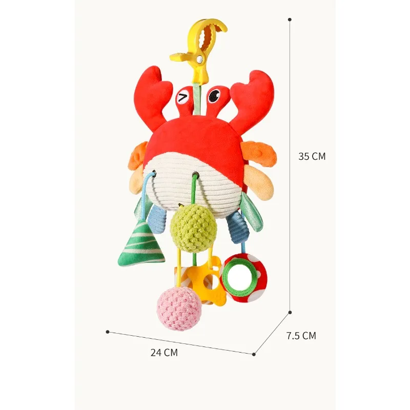 Crab Drawstring Jerky Bed Bell รถเข็นเด็กรถเด็กทารก Rattles จี้ทารกแรกเกิดของเล่นเด็กผ่อนคลาย