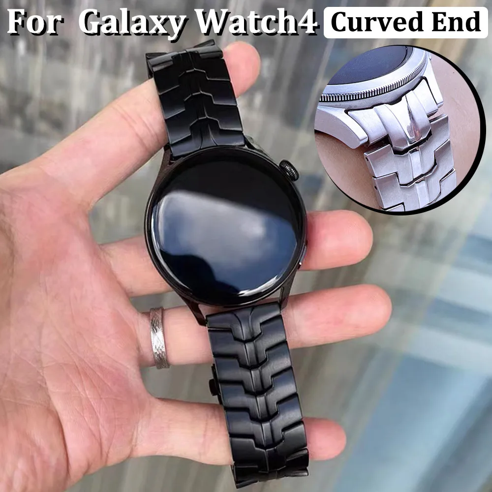 Fashion Metal Watch Band Five Beads Solid Strap for Huawei for Samsung Wrist Watches for Men Women Stainless Steel Watches Bands