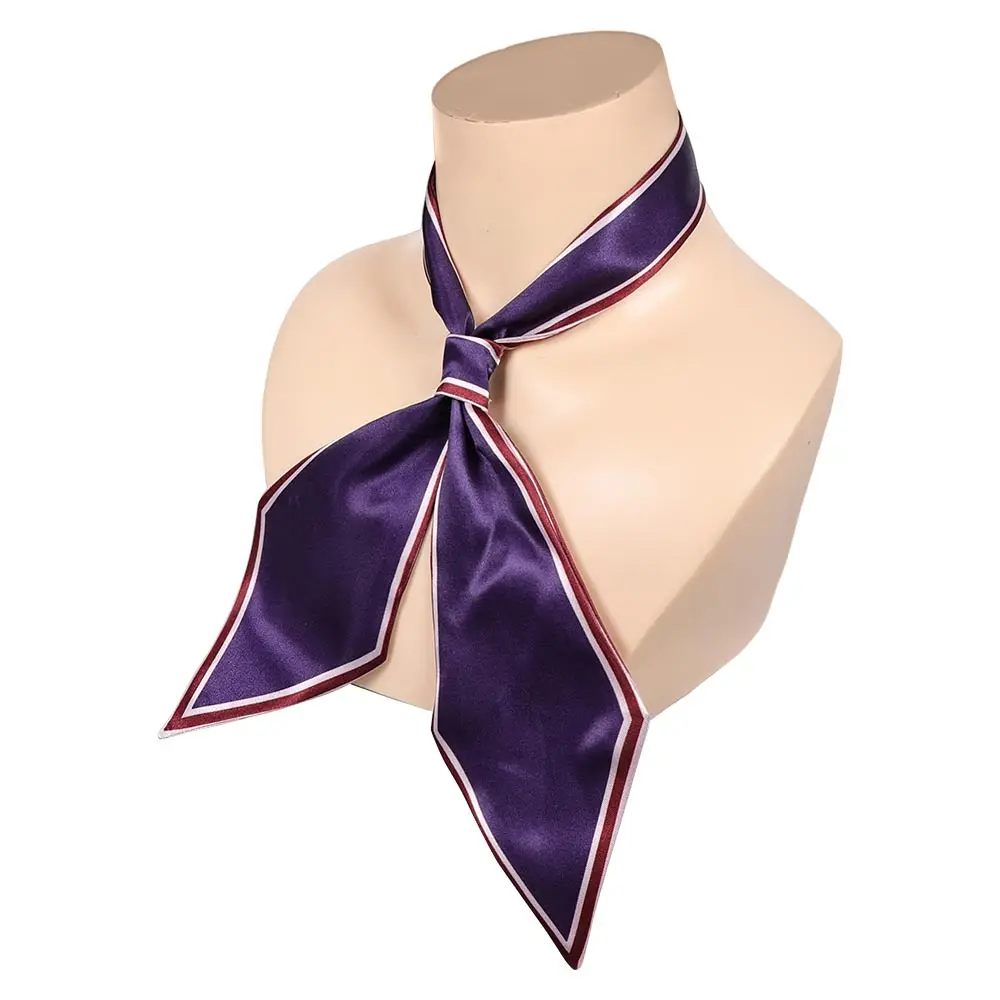 Fantasy M3GAN Cosplay Purple Bowtie Movie Disguise Women Girls Bow Tie Halloween Carnival Scarf Costume Accessories Props - Image 3