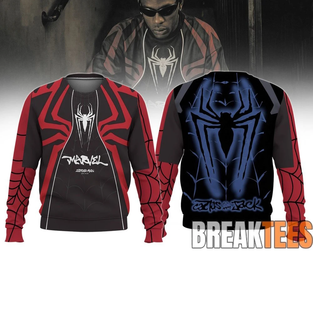 2026 Brand New Day Superhero Movie Spider Limited Long Sleeve Crew Neck Sweatshirt Casual Relaxed-Fit Soft Comfy Family Matching