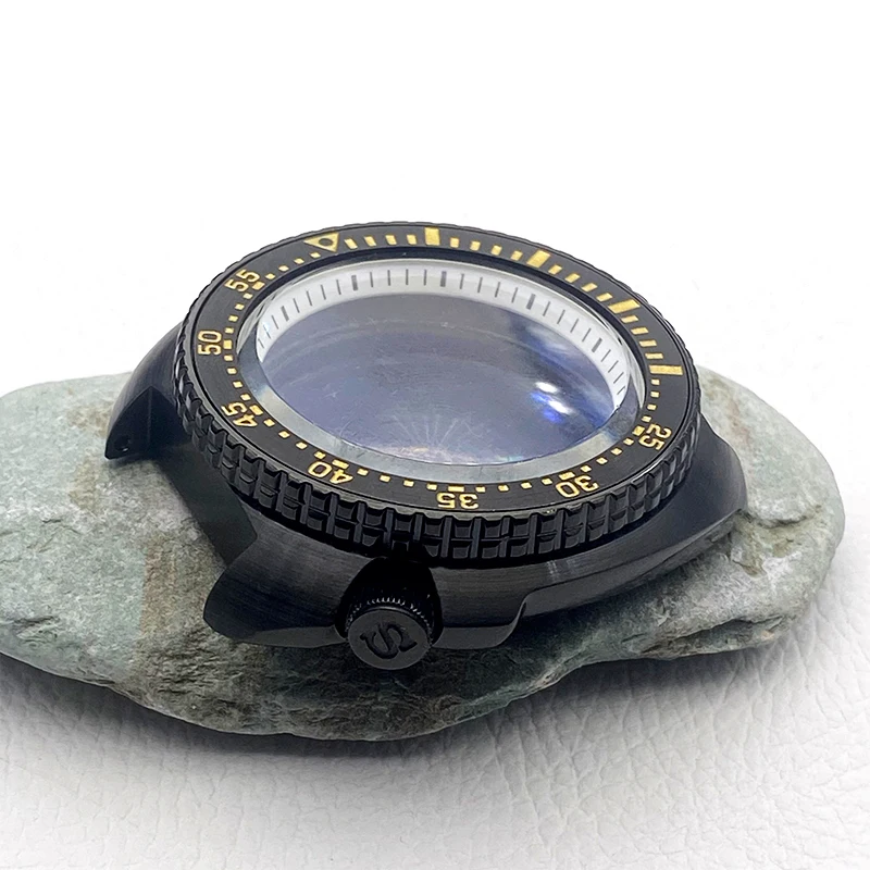 Mod 6105 6309 Abalone Turtle Watch Case for 28.5mm Dial Fits NH35 NH36 4R Movement Diving 200M Water Resistance Case Custom