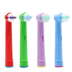 Têtes de brosse de rechange pour enfants pour Oral B Brosse à dents électrique pour enfants Poils extra-doux EB-10A de recharge de brosse 4 pièces/paquet