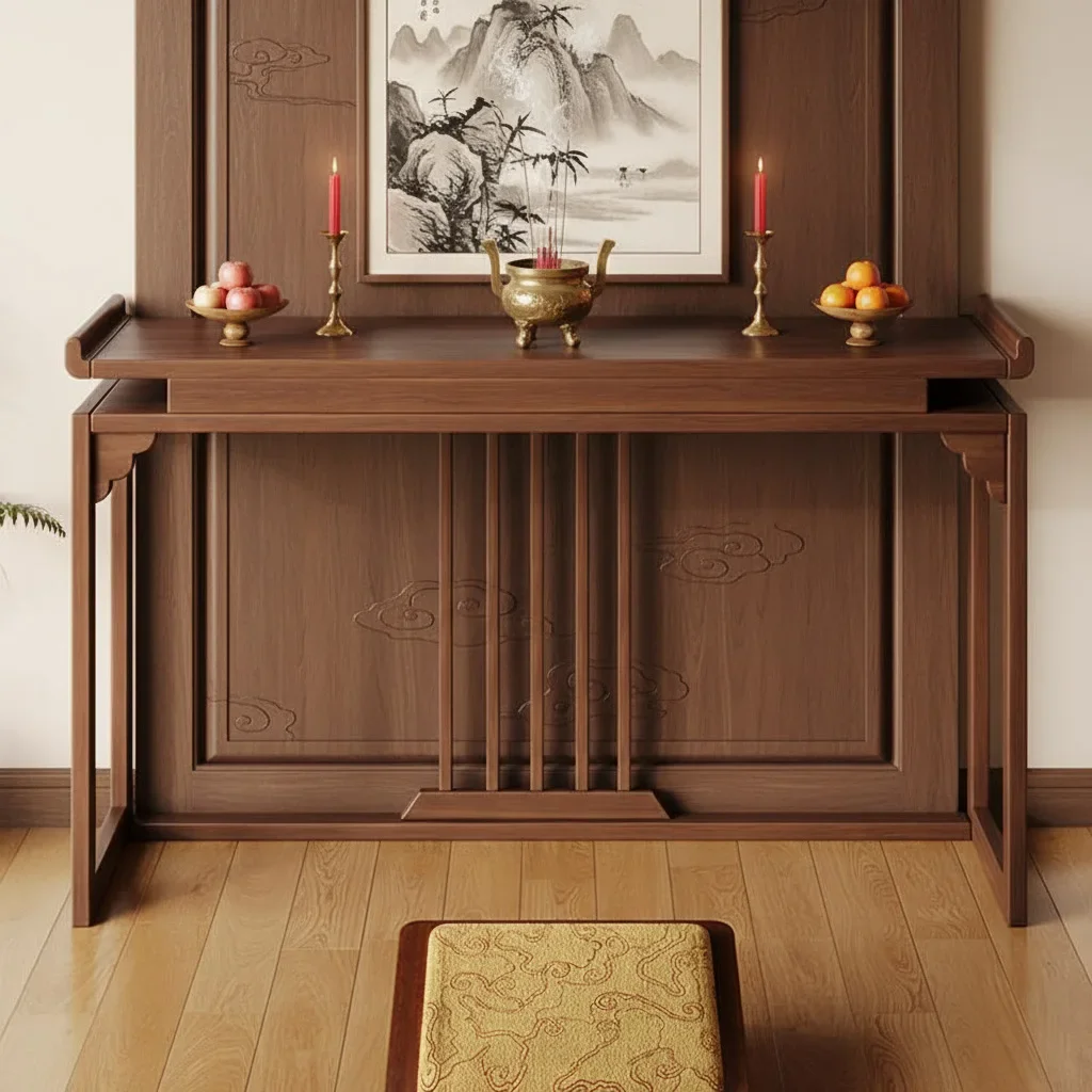 HYS solid wood offering table, household incense table, deity table, Taizhong style worship, Taichung hall incense