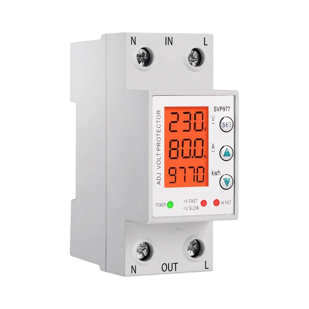 Programmable for 3-in-1 Circuit Breaker with Adjustable Delay Times Fault History Inquiry and Real-Time LCD Monitoring