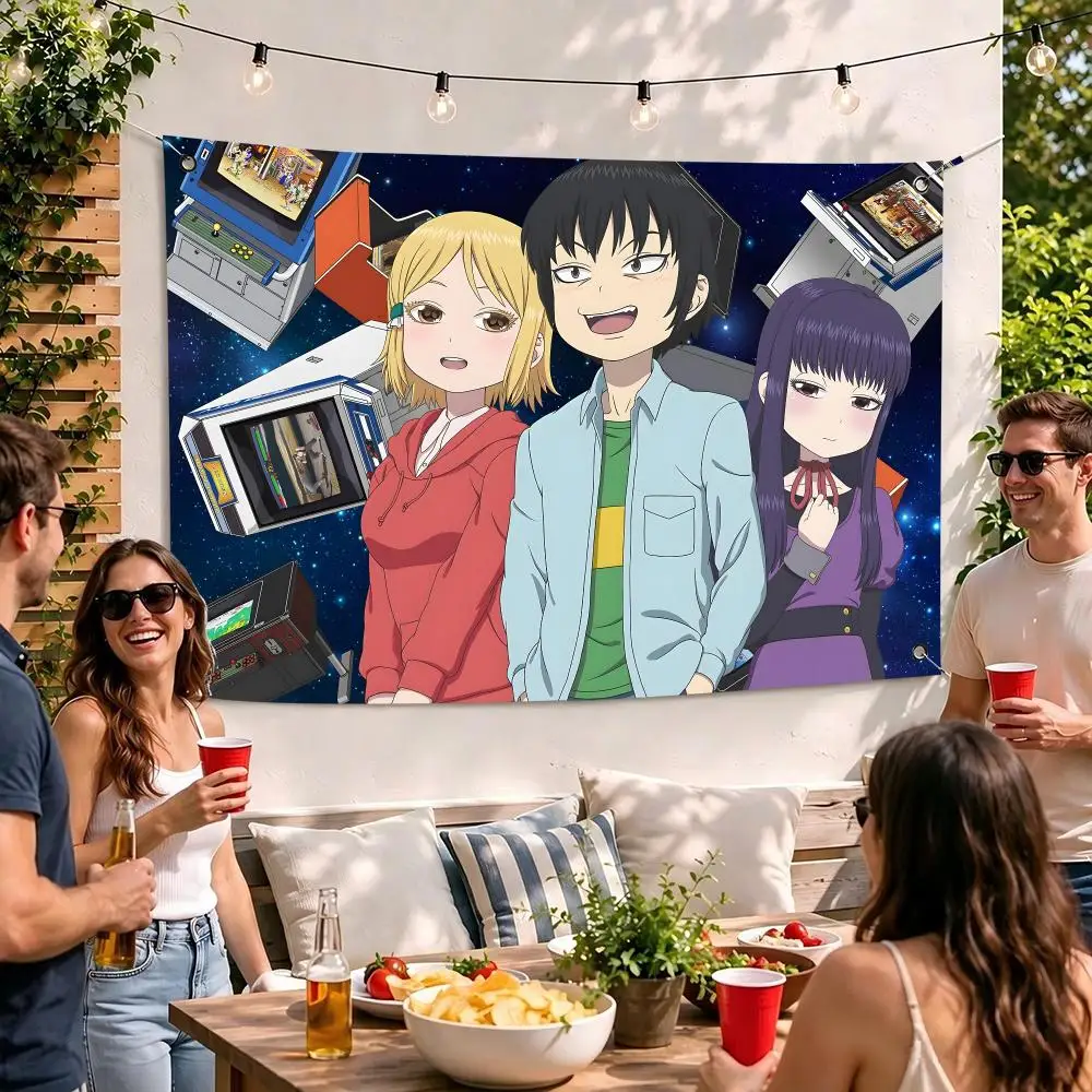 Decorations Hi S-Score Girl Flags Camping Outdoor Garden room Bedroom Decor Party Backdrops Wall Art Flags