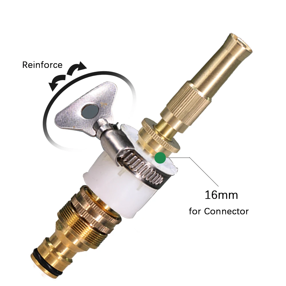 Adjustable Brass Nozzle 1/2\