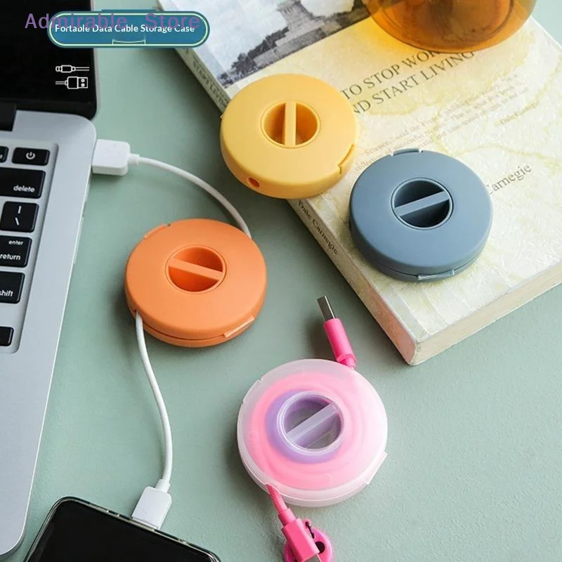 wCable Organizer Cord Management USB Winder Retractable Charger Wire Holder