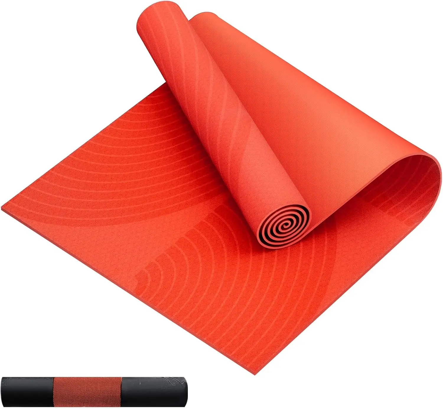 

Extra Wide Yoga Mat 72x36 inch, 1/4" Thick, Non-Slip PVC, High Cushioning for Pilates & Home Workouts, with Carry Bag