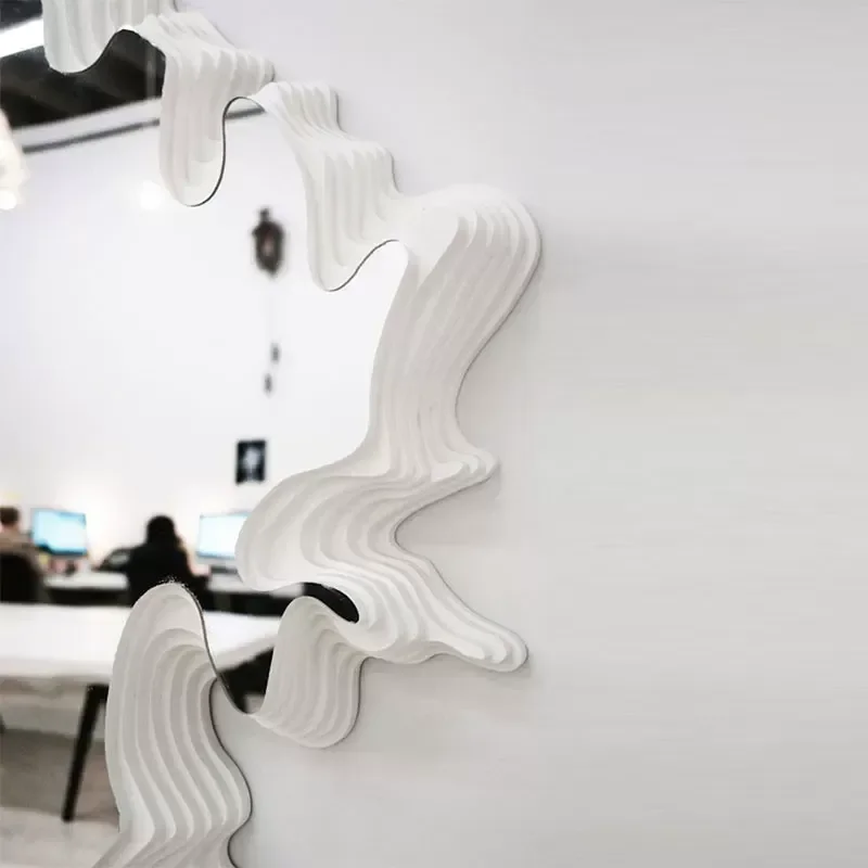 Irregular Vanity Mirror Creative Wall Mounted Decorative Mirror for Entrance Home Improvement Special Shaped Ins Style