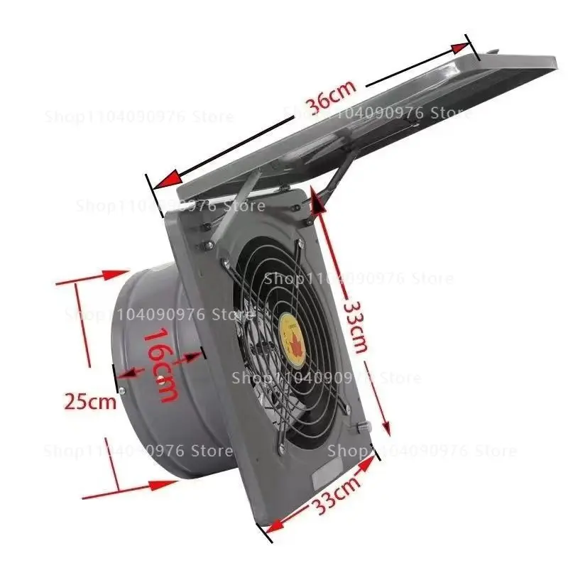 Household High Power Strong Window Exhaust Fan for Kitchen Fume Ventilation