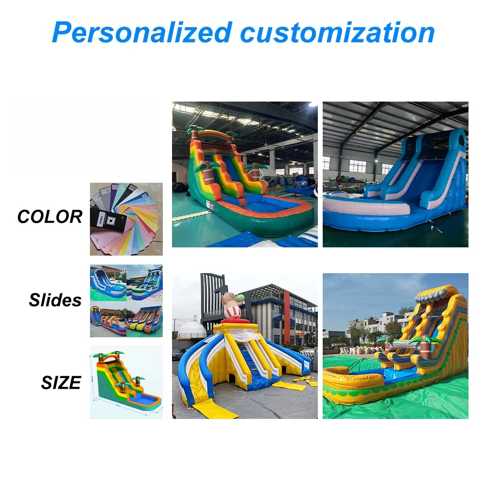 Giant Outdoor Swimming Pool Inflatable Water Slip N Slide Kids Playground Indoor Soft Play Party Equipment