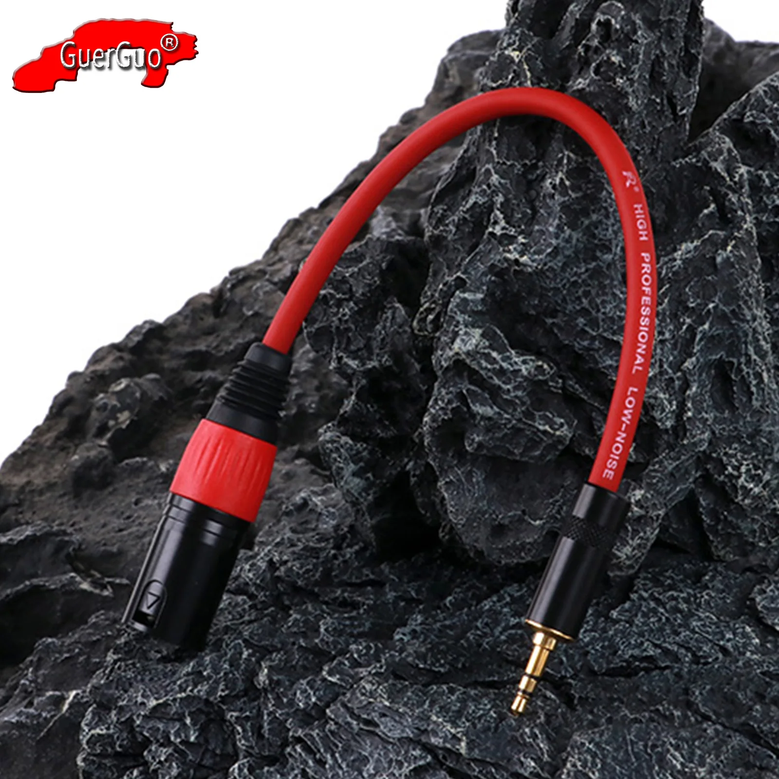 3.5mm 1/8 inch TRS Stereo Male to 3Pin XLR Male Microphone Audio Cable Compatible Active Speakers,Stage,DJ,Studio Audio Console