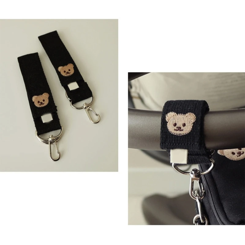 Ganchos de 2 piezas para cochecito de bebé, ganchos para colgar bolsas de mamá, Clips para cochecito, bolsas de pañales, accesorios para Scooters