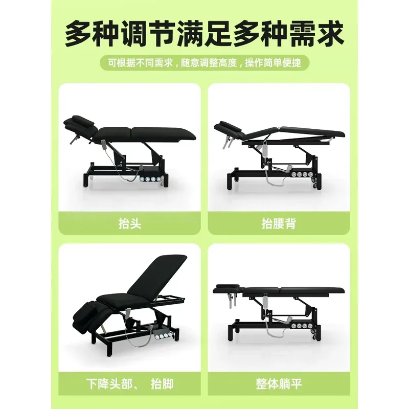 Electric Chiropractic Massage Bed for Rehabilitation Bone Setting Acupuncture Physiotherapy Beauty Treatment Adjustable