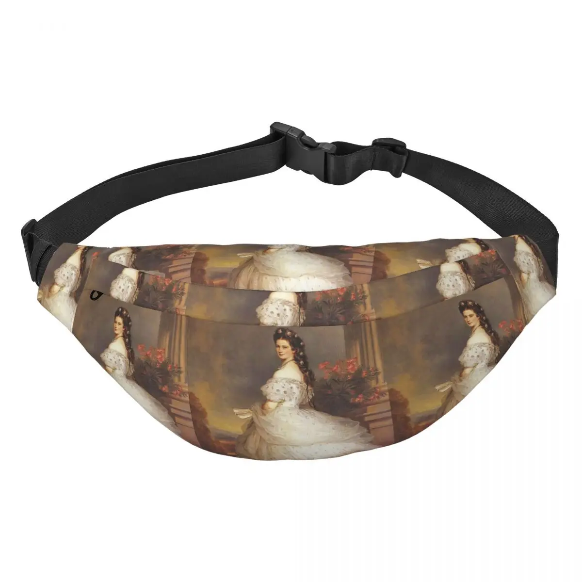 Bandoulière Bandoulière Sac De Taille, Portrait De La Descente, Elisabeth D'Autriche Par Franz Xaver SHIhalter Fanny Pack Sling, Téléphone Poudres D'argent