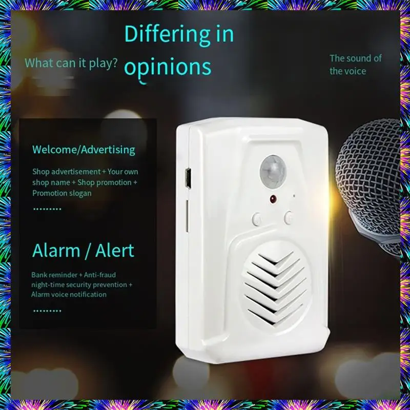 

Дверной звонок ZIZI «Добро пожаловать» с голосовым суфлером, инфракрасный дверной звонок с воспроизведением MP3 для безопасного входа