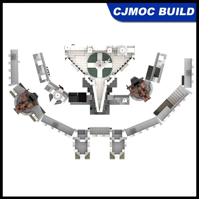 2815pcs Ring Movie Model MOC Building Bricks White City Collection Minas Tirith Technology Bricks Creative Model Toys MOC-151179