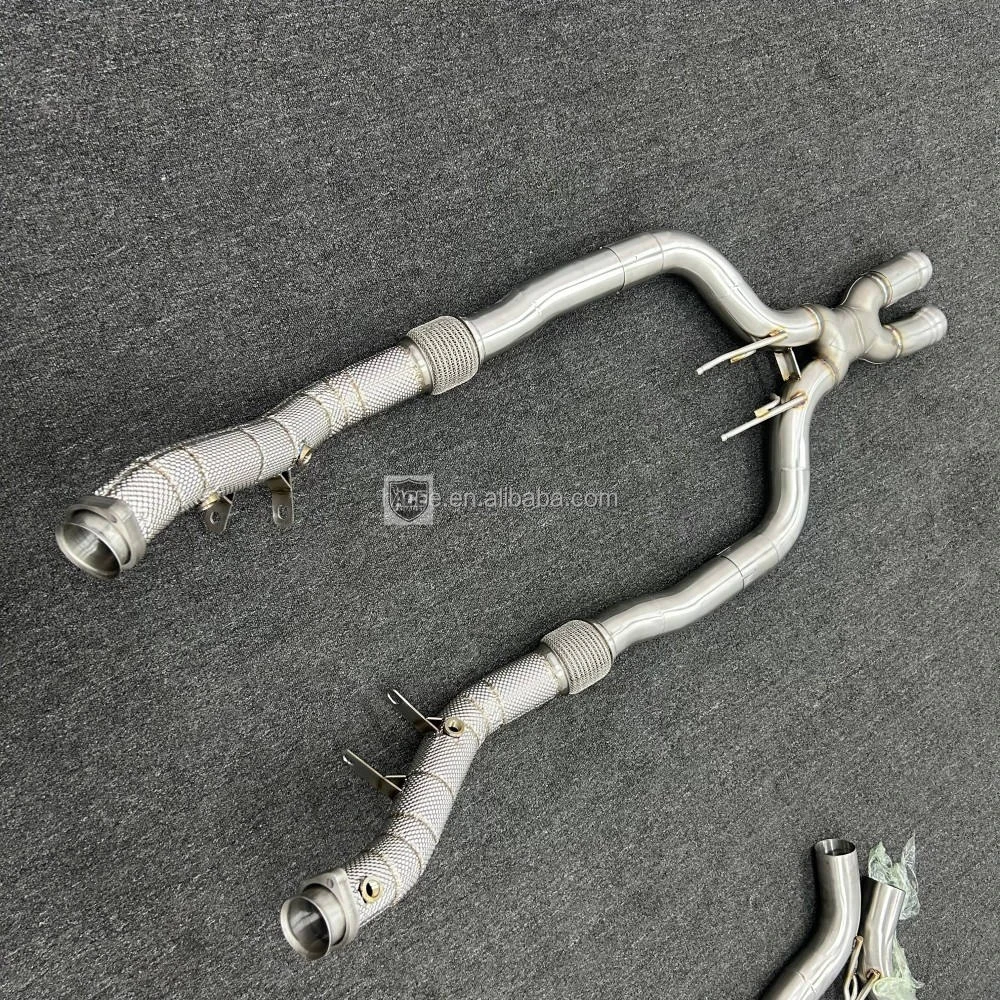 Maßgefertigtes Auspuff-Downpipe für Mercedes Benz S320 S400 S450 S500 S550 S600 S63 E550 W222 M278 C217 Edelstahl Ss304 Header-Rohr – Detail 5