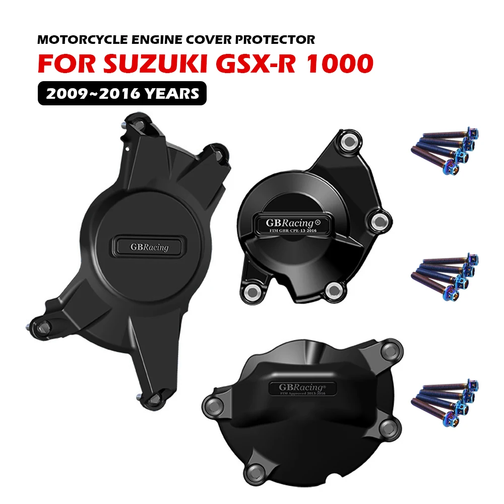 

For SUZUKI GSXR1000 2009-2016 K9 L1 L2 L3 L4 L5 L6 Motorcycle Engine Protector Cover For GB Racing Modified Accessories