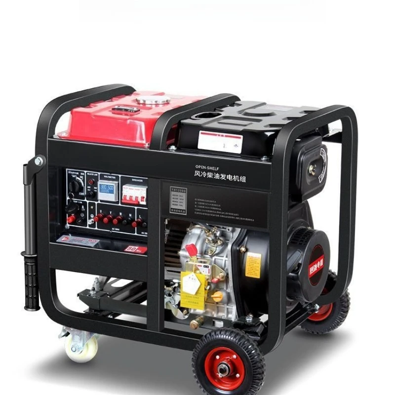 

220V household 380 volt small AC 5 kW 6/8/10 kw single cylinder three-phase silent