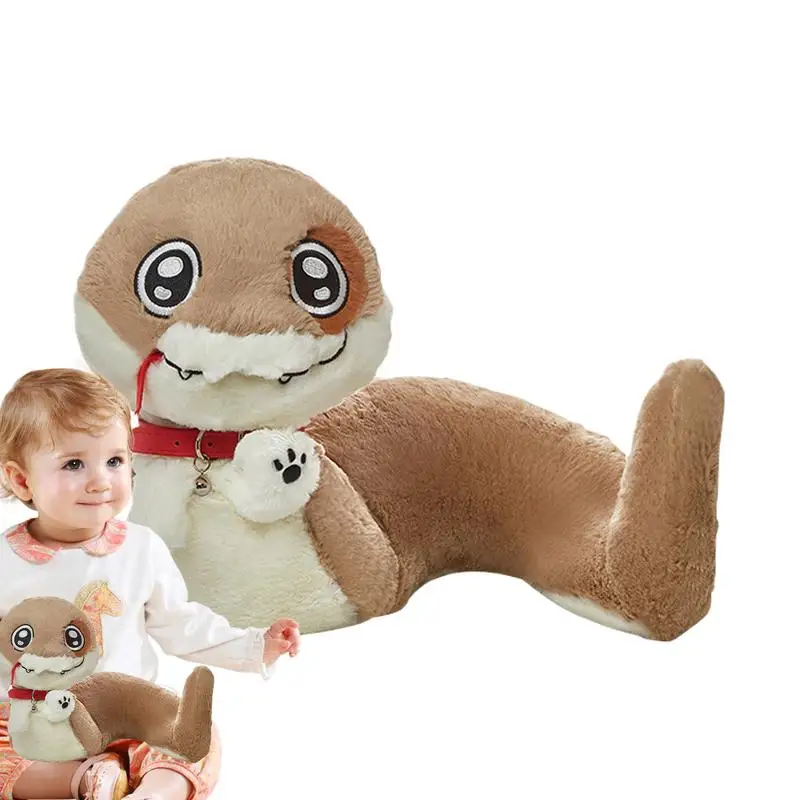 For Yogin Cute Puppy Snake Plush Toy Soft Stuffed Animal Pillow Doll For Kids Birthday