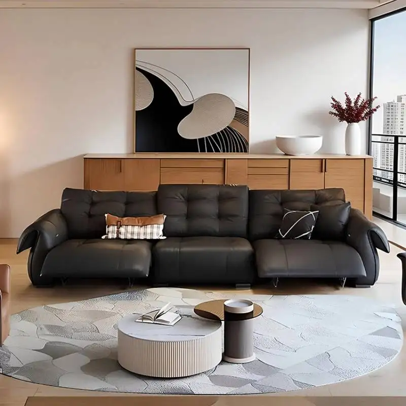 Armrest Black Electric Recliner Sofas China Cheap Nordic European Living Room Sofas Single Luxury Woonkamerbanken Furniture