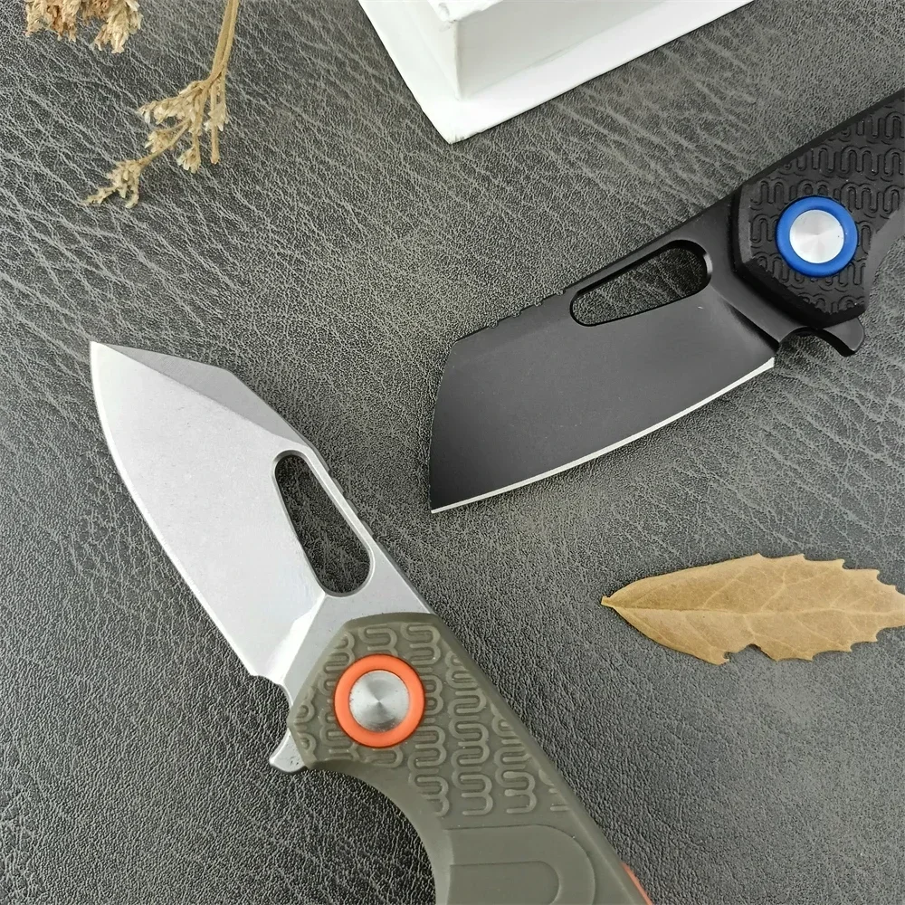 F0332 Folding Knife 8Cr13Mov Blade Nylon Fiber Handle High Quality Outdoor EDC Survival Camping Hiking Hunting Tools