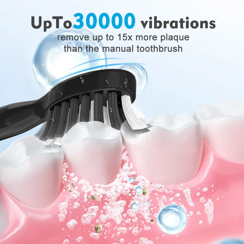 SEJOY Sonic Electric Toothbrush Personal Care Oral Cleaning Appliances IPX7 With 3 Modes Smart Rechargeable Automatic Toothbrush image 6
