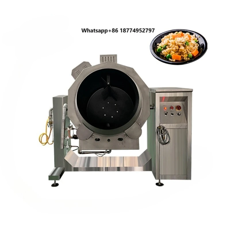 High Efficiency Commercial Cooking Robot Machine Automatic Intelligent Rotating Drum Cooking Wok for Restaurant Ready Meals