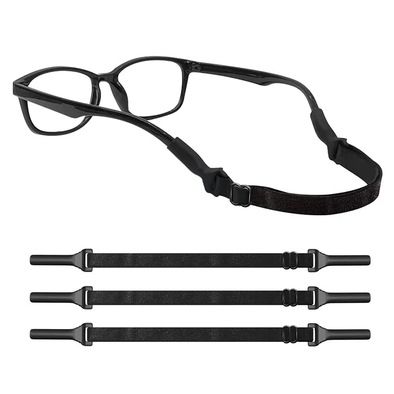 2Pcs Glasses Chain Adjustable Size Elastic Rope Glasses Strap Sport Non Slip And Anti Drop Fixer Glasses Cord