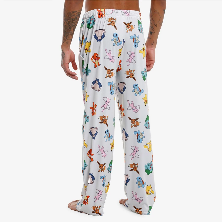Potdemiel Pocket Monster Kanto Region Allover Print Adult Kids Pajama Pants Family Summer Quick-dry Soft Lightweight Loungewear