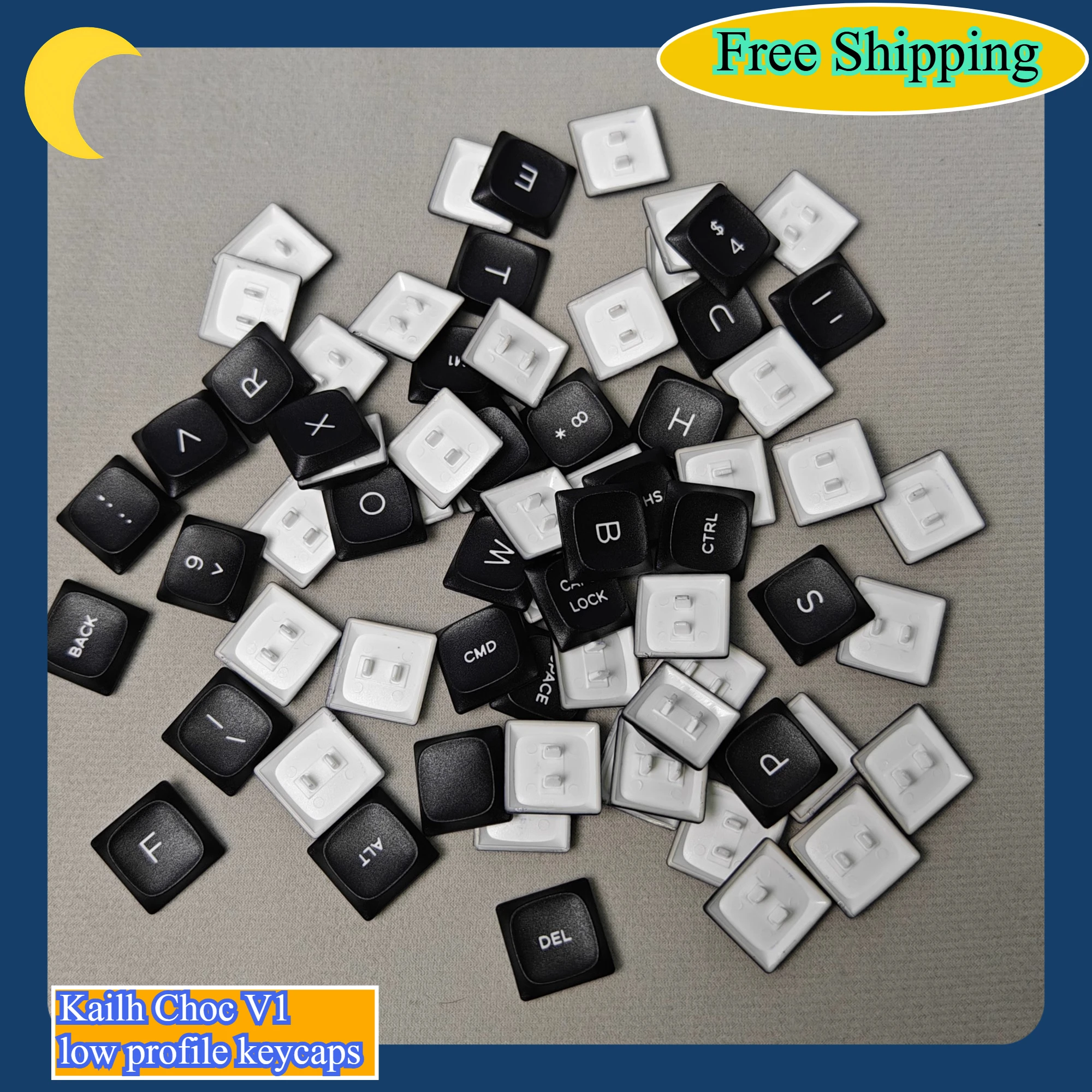 

Kailh Choc V1 Pig Nose Low Profile Keycaps Customized PBT Sublimation Sofle Corne Split Keyboard Accessories Keyboard Keycaps