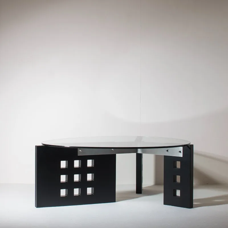 

Glass Solid Wood Stainless Steel Nordic Vintage Black Wabi Sabi