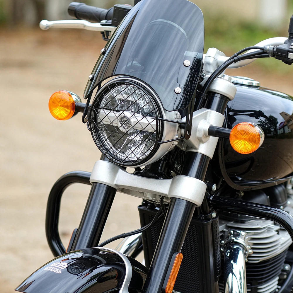 For Royal Enfield Super Meteor 650 ALL Year Windshield Windscreen Motorcycle Headlight Fairing Wind Deflectors