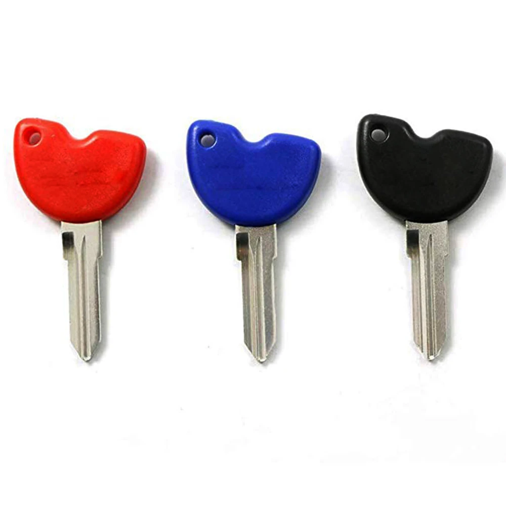 Motorcycle Uncut Blade Blank Key 3 Colors Blank Blade Key For Vespa 3VTE Fly 125 200 250 300 GTV LXV150 GTV250 GTS GTS250 GTS300