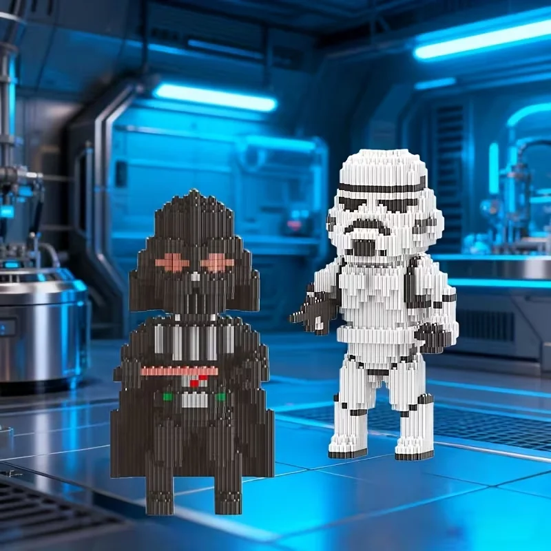 

Набор строительных блоков черного солдата из 1035 предметов, идеальный рождественский подарок, подходит для взрослых старше 14 лет, сложный домашний декор