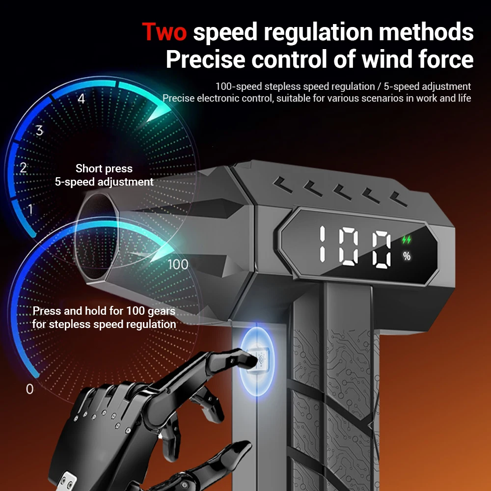 40 مللي متر محرك منفاخ قوي 750 جرام ضغط الرياح تدفق هواء قوي توربو منفاخ نفاث فراغ تهب شفط 340 واط قوة 15000 مللي أمبير بطارية #4