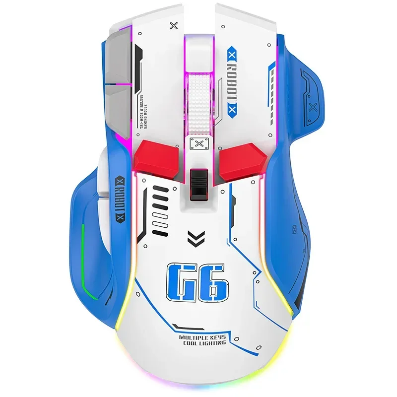 Leic-mode-Souris de jeu sans fil, USB, Bluetooth, 12 touches, RVB, 2.4G, Wired Meche, Windows, IOS, Home Office, Laptop, PC Gamer