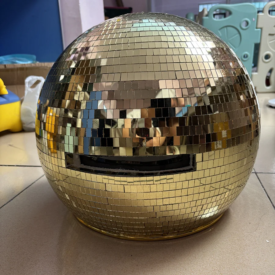 

Party Club Props Disco Mirror Ball Helmet Stage Show Party Popular Helmet Interactive Stage Mirror Hat Glass Disco Ball Helmet