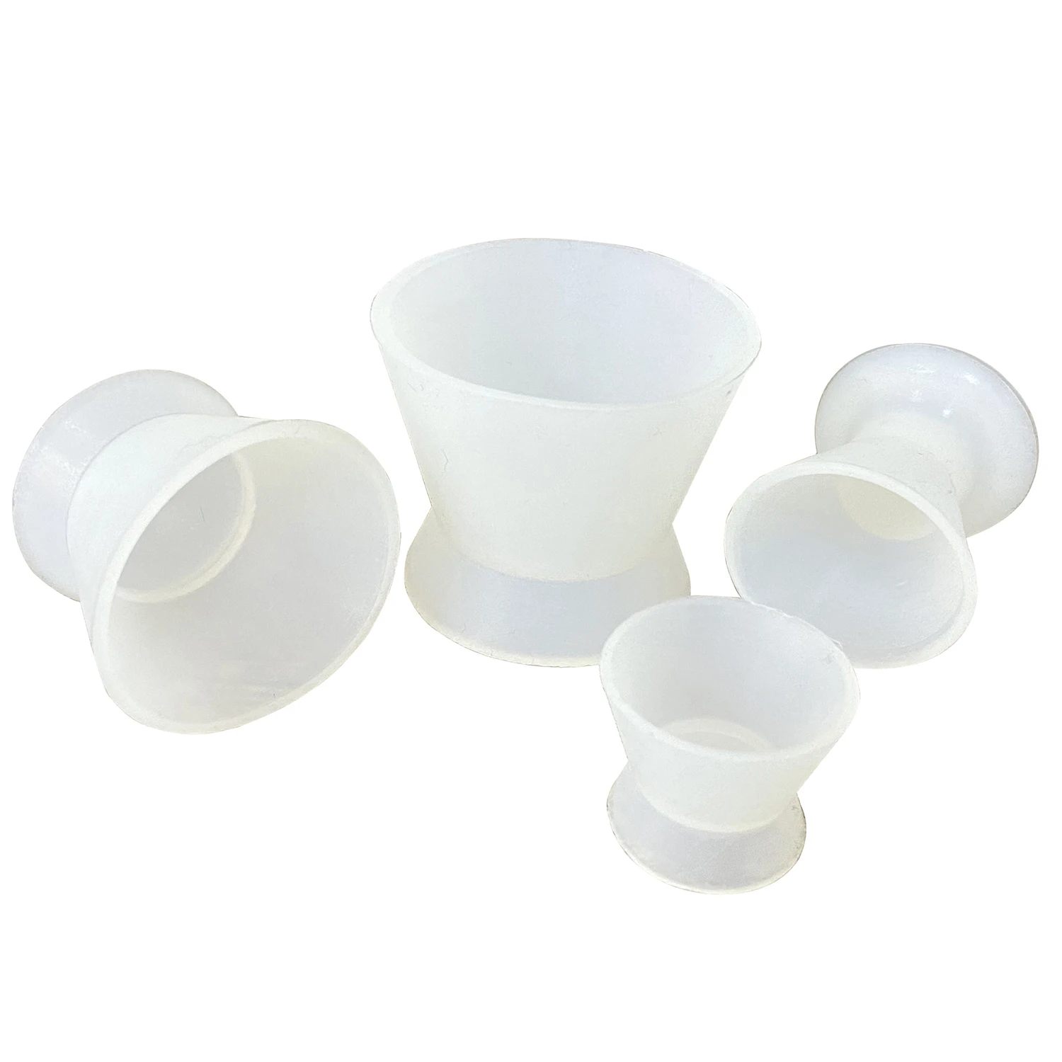 WELL CK 4pcs Dental Materials Silicone Mixing Bowl Use Dappen Dishes Teeth Whitening laboratory Tools Odontologia Dentistry